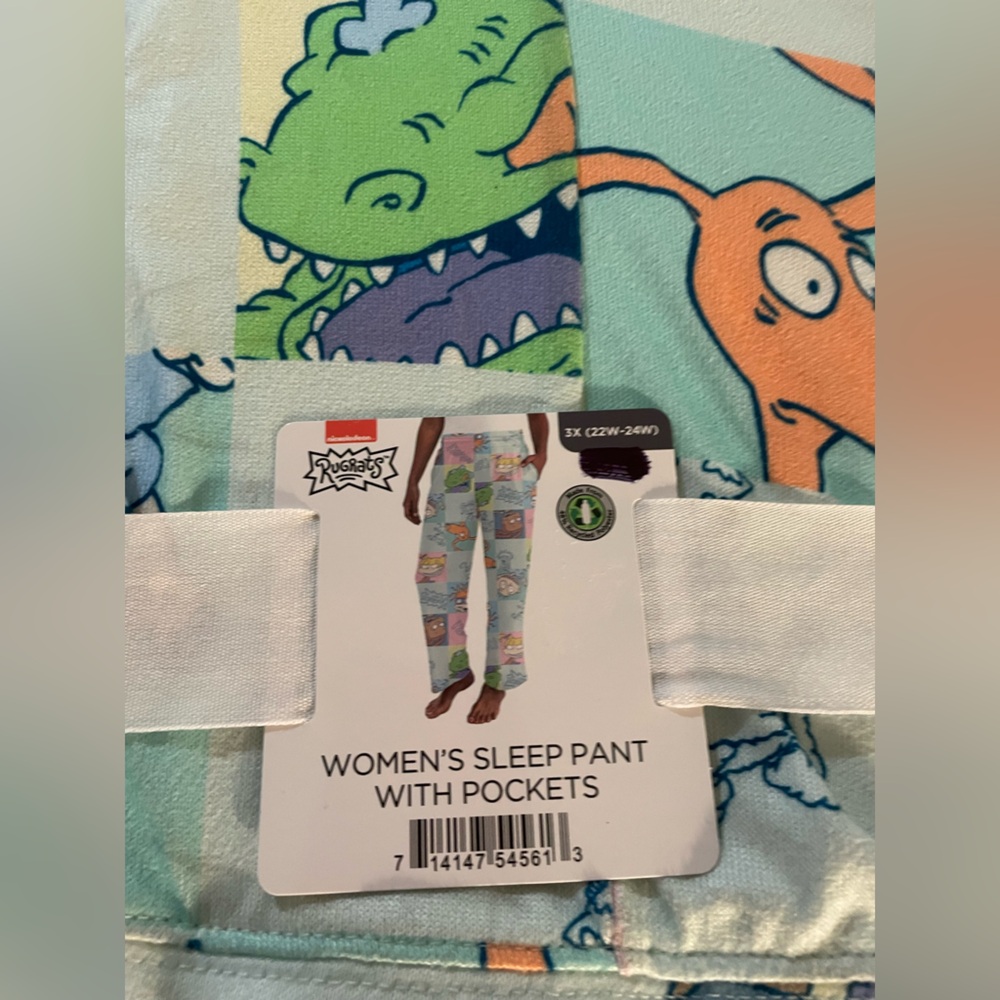 Nickelodeon rugrats women’s sleep pants pockets new 3x (22) plus size - Picture 3 of 4